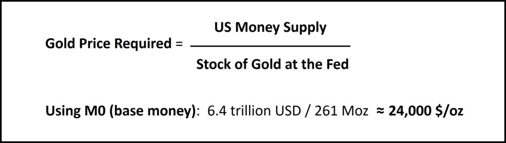 Gold Formula Math Gold at $5000/oz – For Whom the Bell Tolls